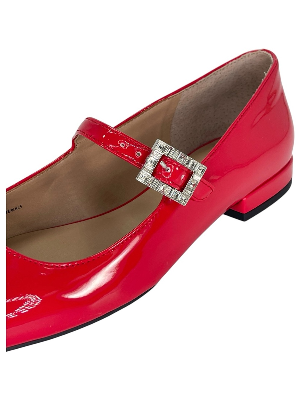 ON 34th Saadet Red Patent Leather Womens Mary Jane Flats Size 6M - Picture 7 of 11